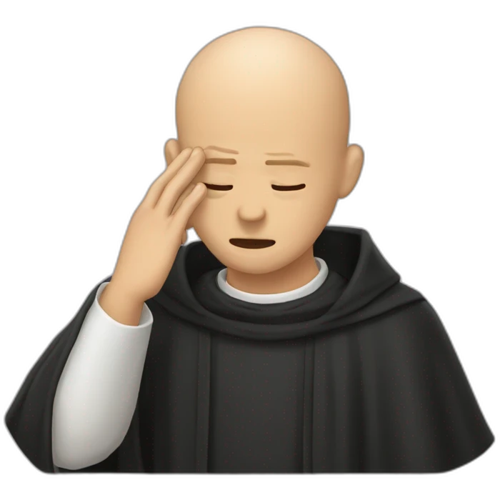 Facepalm ortodoxal priest emoji
