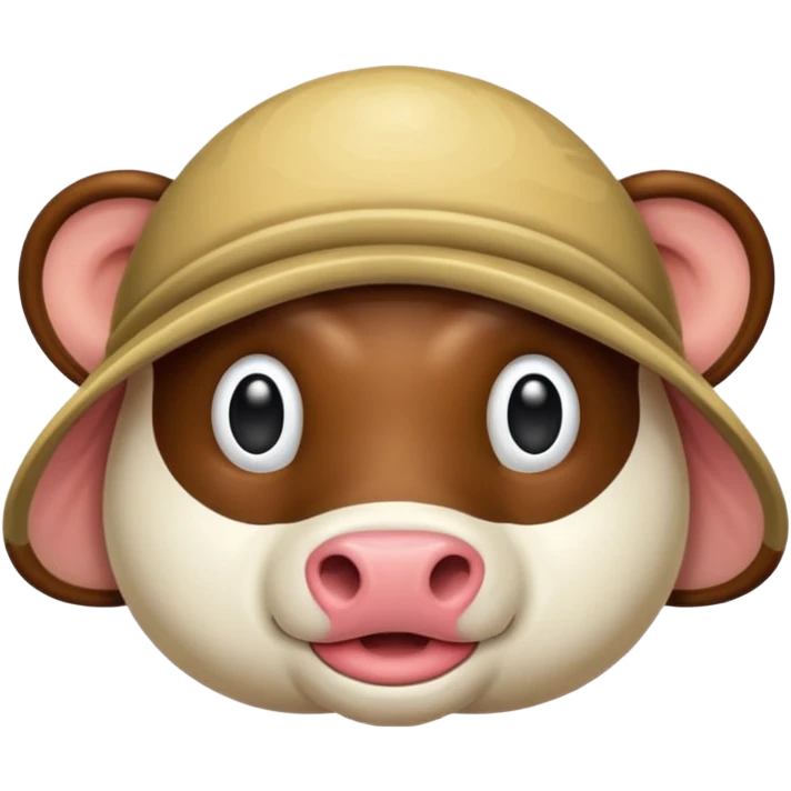 Cabeza del planeta Saturno con cuerpo de vaca y pies de humano emoji