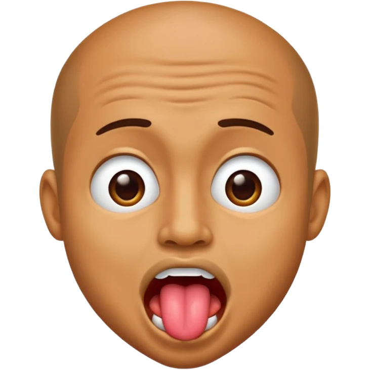 Guy shaking his tounge  emoji
