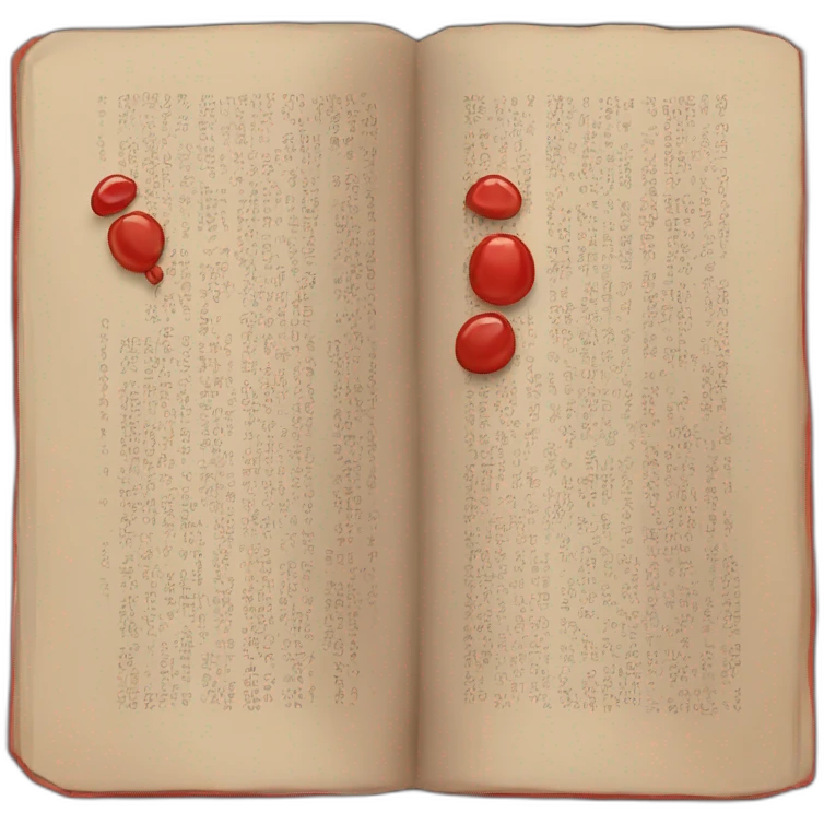 libro rojo emoji