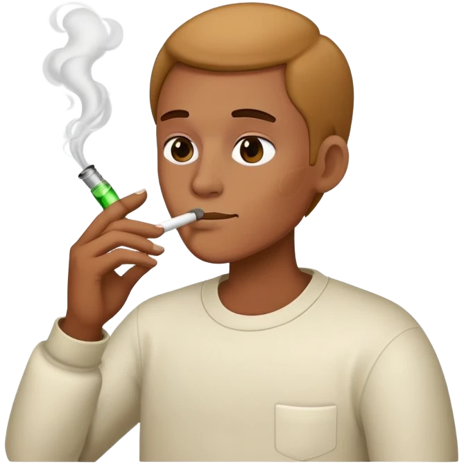 Smoking a bong  emoji