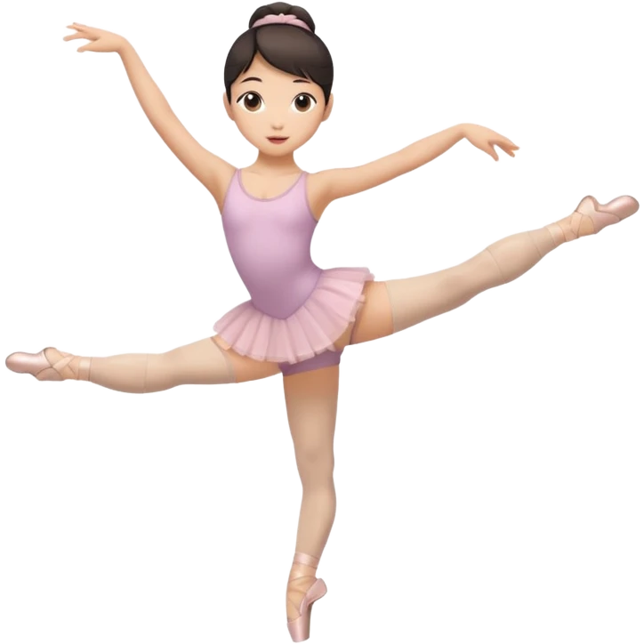 barre fix Asian girl ballet  emoji