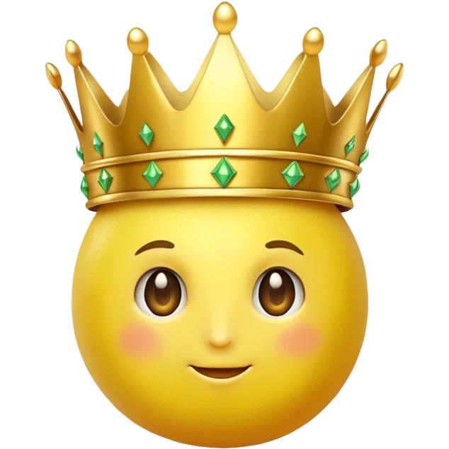 Lemon with a crown emoji