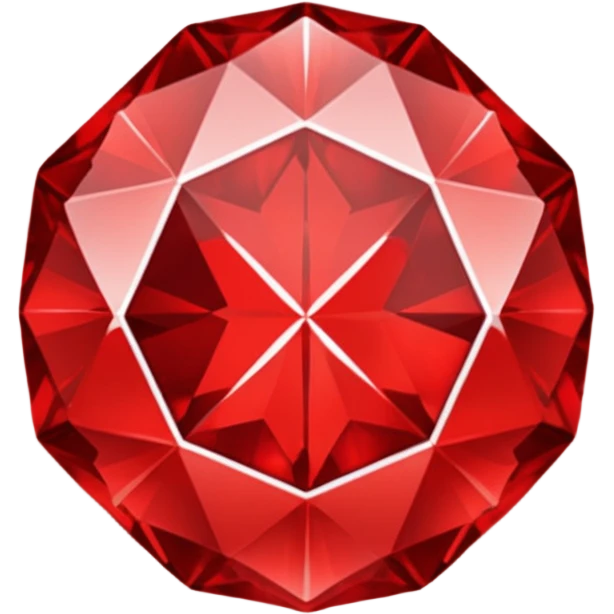 Red diamond with "RED" written on its front emoji