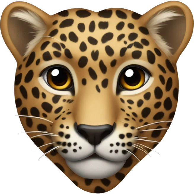 Leopard heart emoji