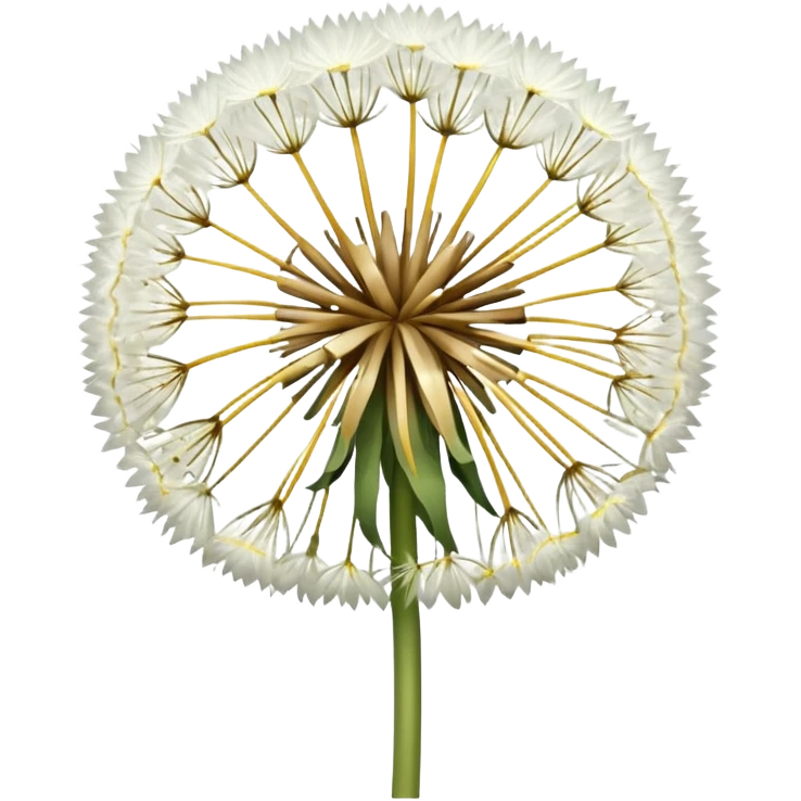 Dandelion flower emoji in white colour looks aesthetic edit better different styles emoji