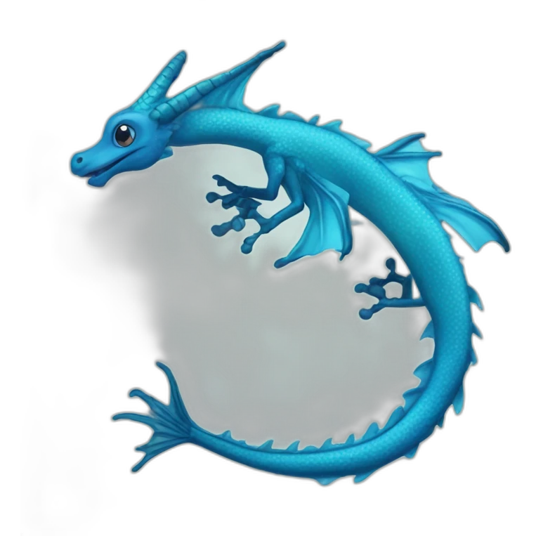 blue seadragon emoji