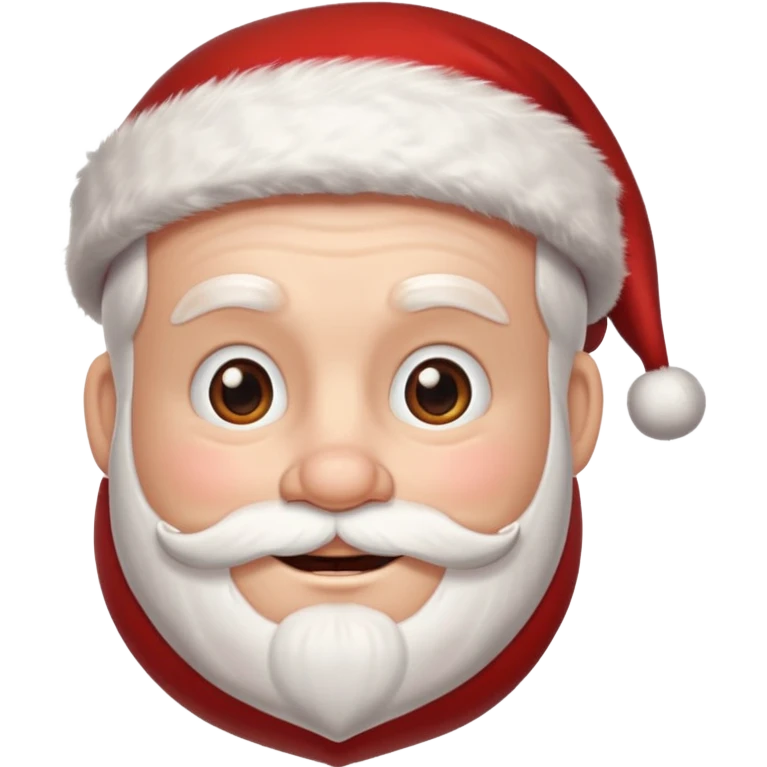santa with no hair on face  emoji