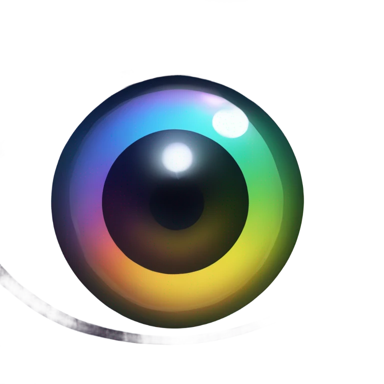Rainbow eye ball  emoji