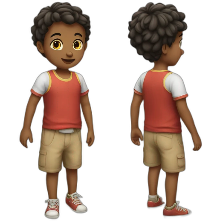 child playing emoji