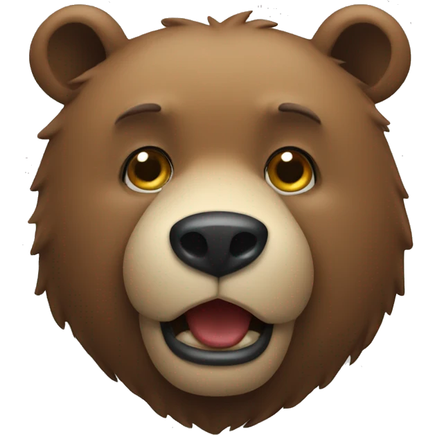 Bear eithing emoji