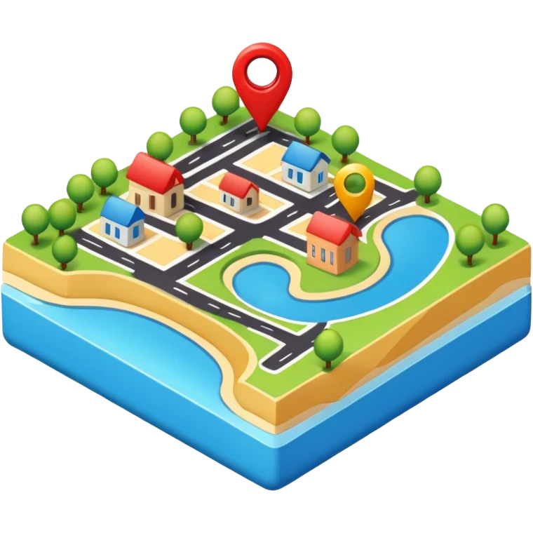 GPS map emoji