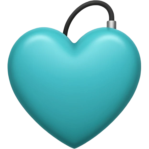 Corazón turquesas oscuro  emoji