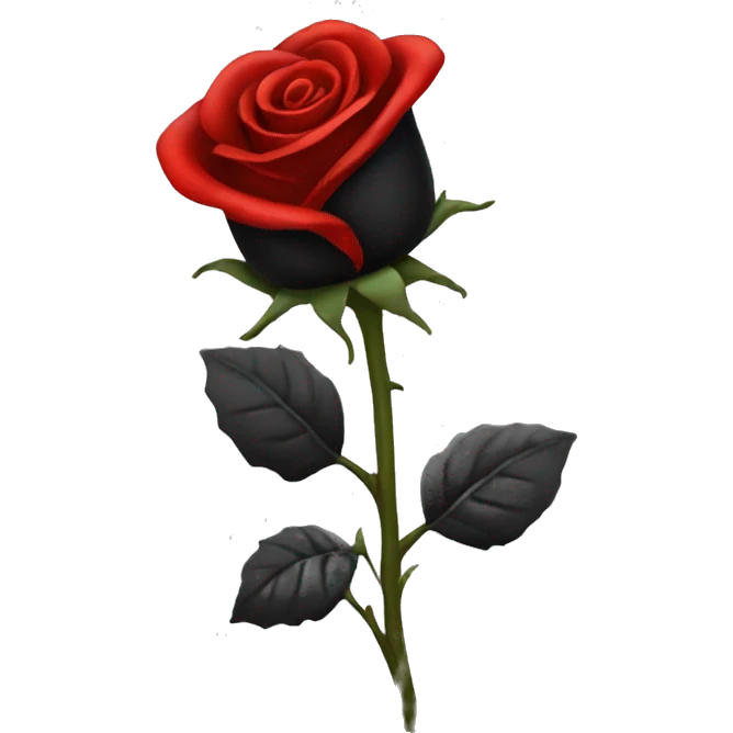 black and red roses  emoji