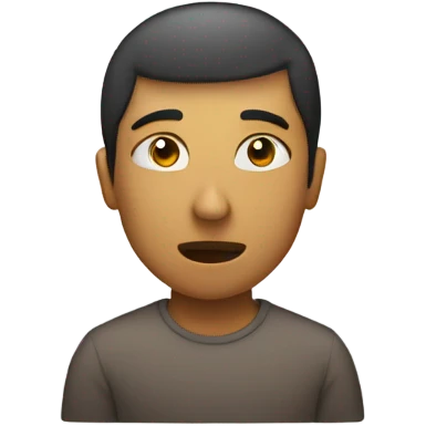 Person holding their breathe in  emoji