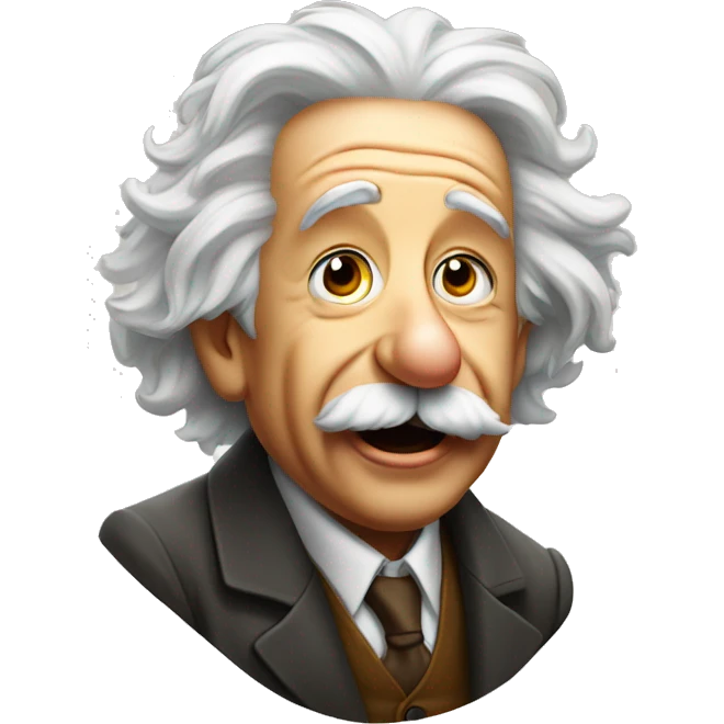 einstein sticking out his tongue emoji