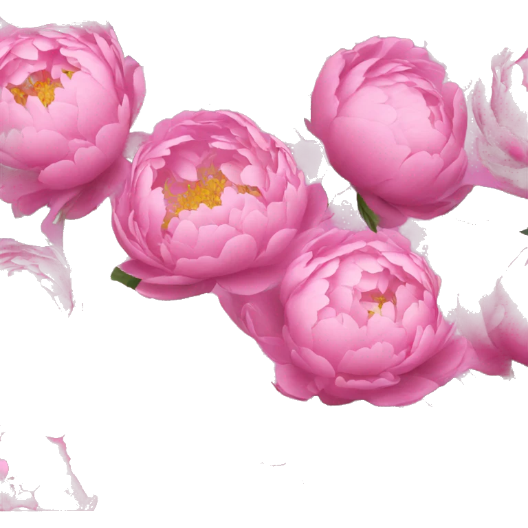 Bouquet of peonies  emoji