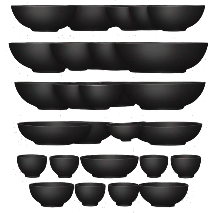 Black bowls  emoji