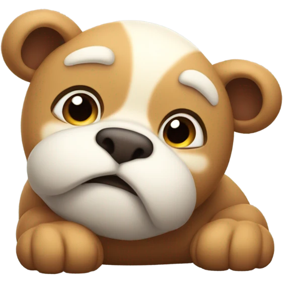 Laying down from exhaustion animal emoji