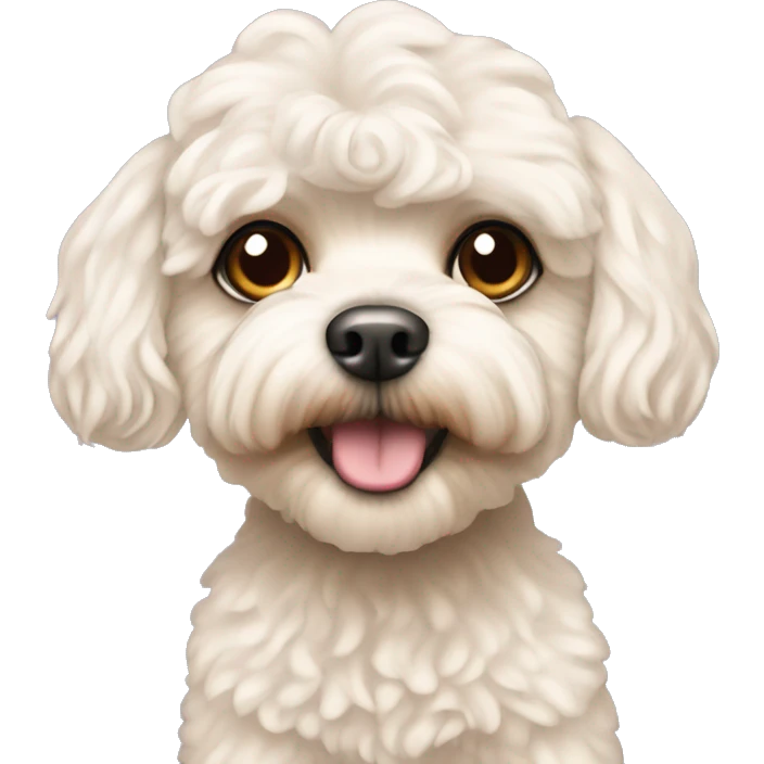 shaved maltipoo with fave hair but no body hair  emoji