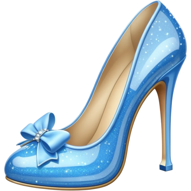 Blue heels like cindrella emoji