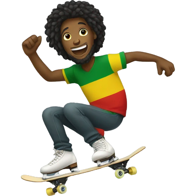 reggae skating  emoji