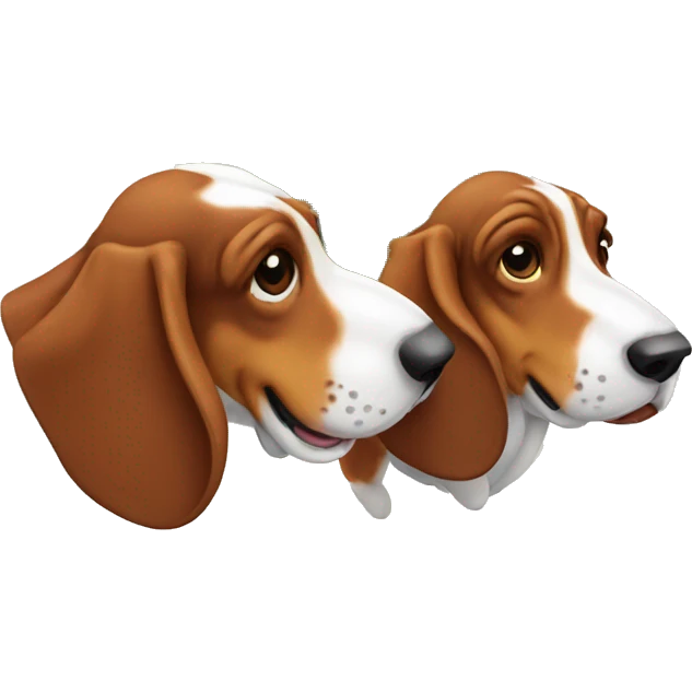 Basset hound and tryceratops emoji