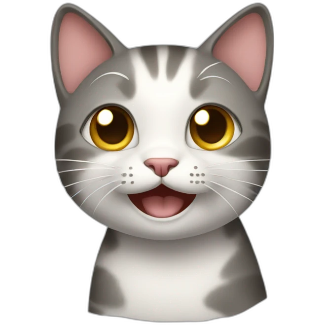 Happy happy happy cat standing emoji