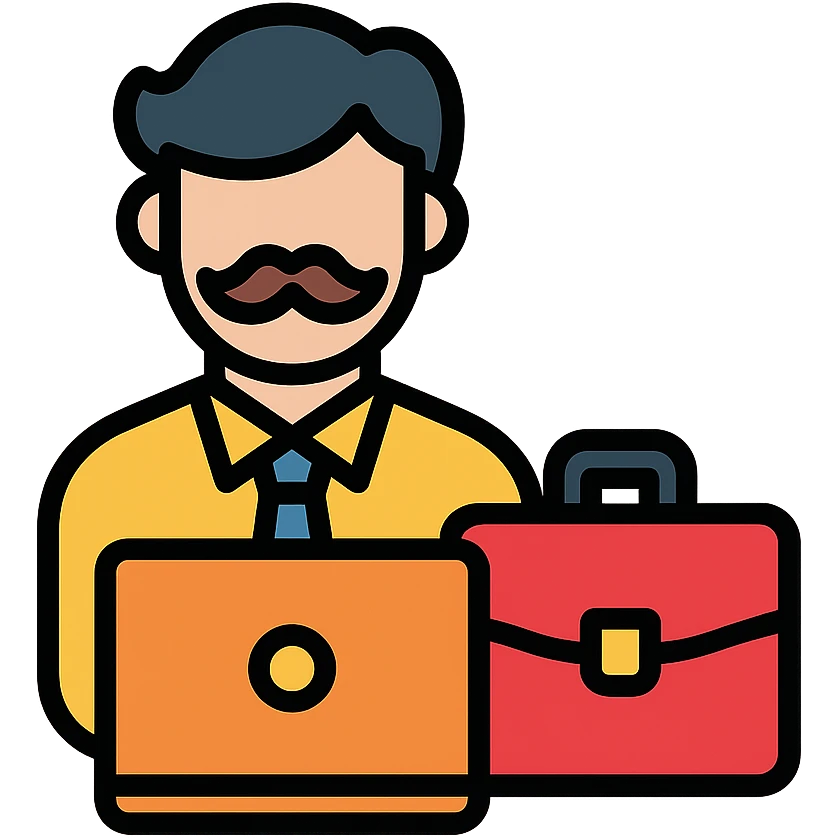 self-employed emoji