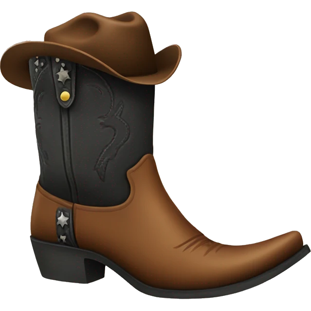 Cowboy boot emoji