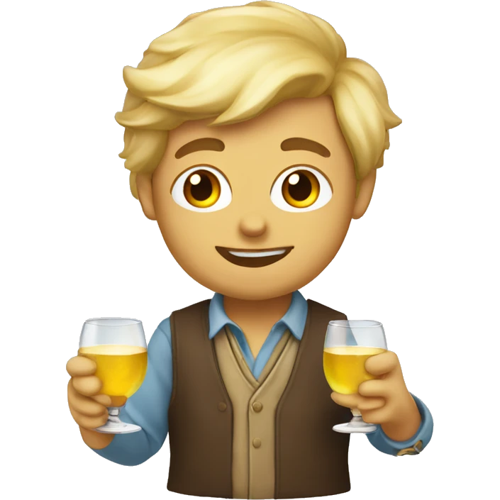 chient avec un verre  emoji