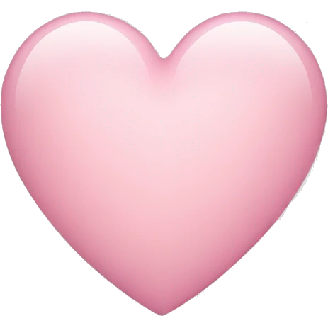 Light pink heart emoji