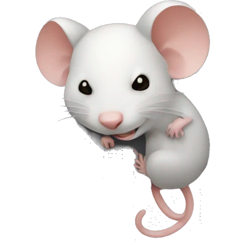 a exhausted rat on a mouse wheel emoji