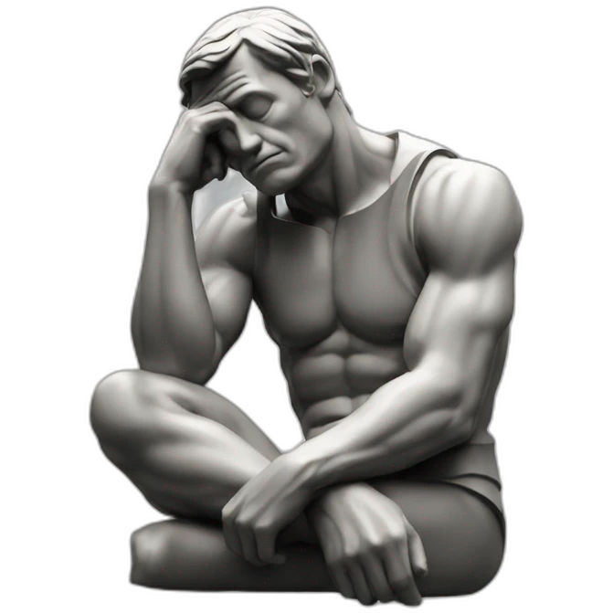 the thinker emoji