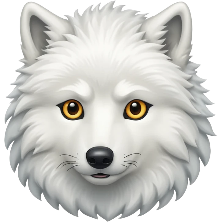 White wolf emoji emoji