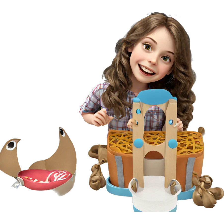 realistic doll girl smiling emoji