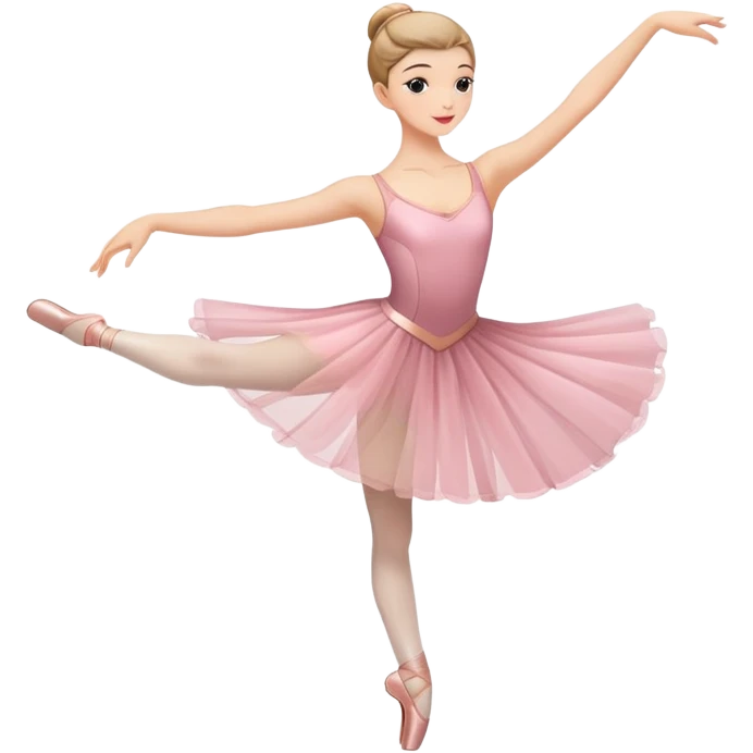dancer performing ballet with graceful pose emoji