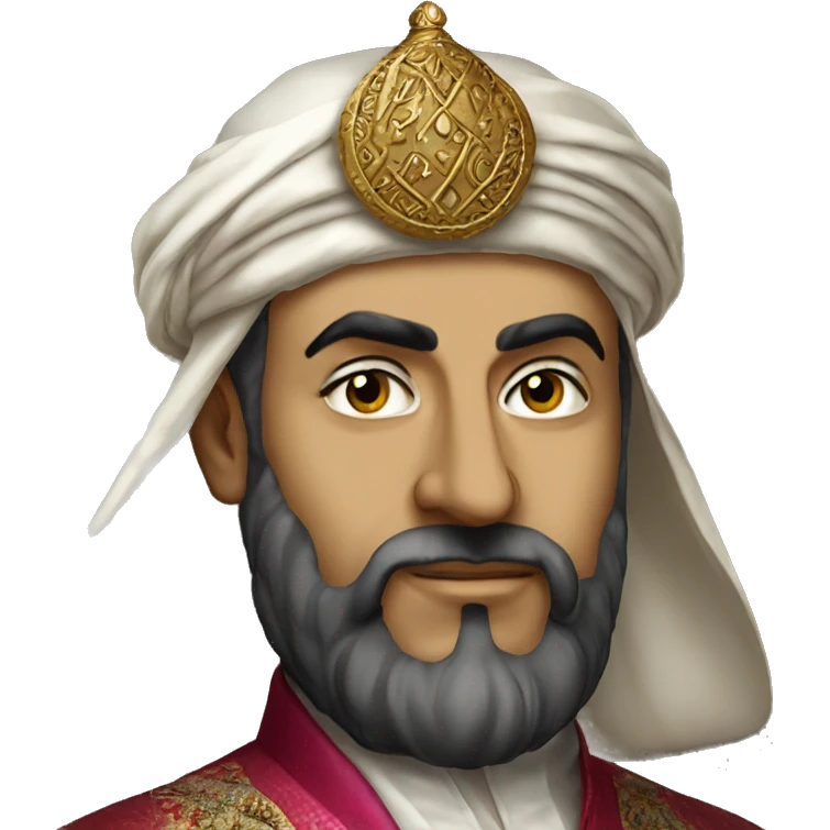 Suleiman the Magnificent in Ottoman clothing emoji
