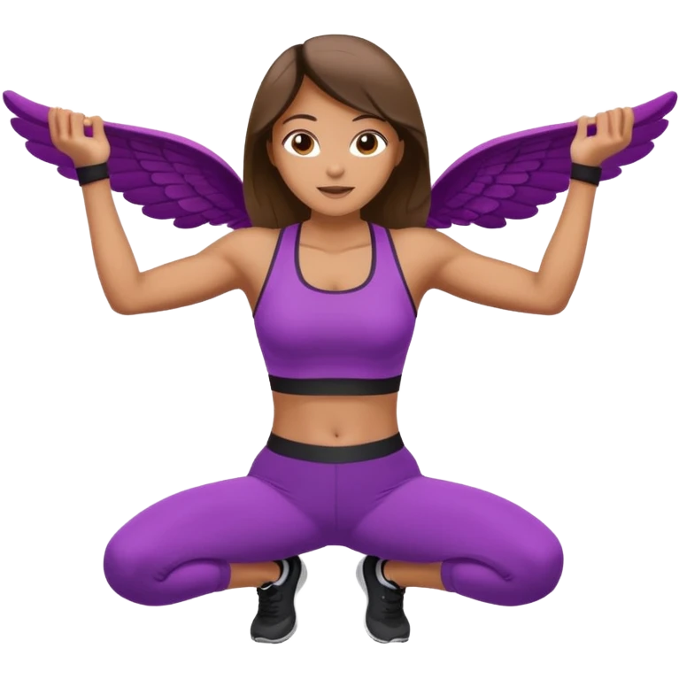 female chest fly exercise emoji
