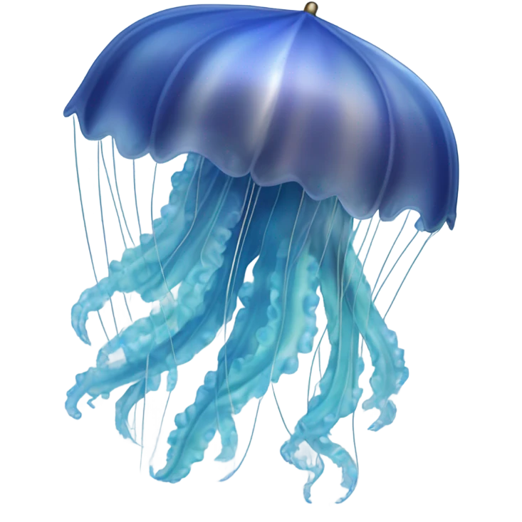 Blue jellyfish emoji