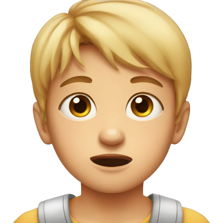 cry kid with cat cute eyes emoji