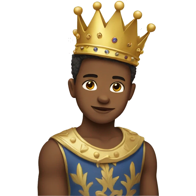 Boy with a crown emoji