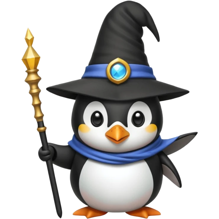 Penguin Wizard emoji