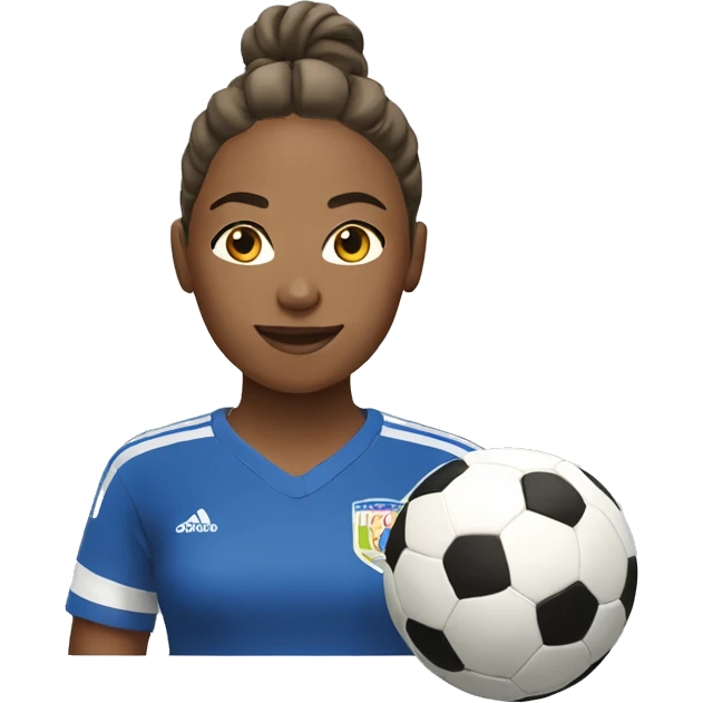 women soccer player emoji