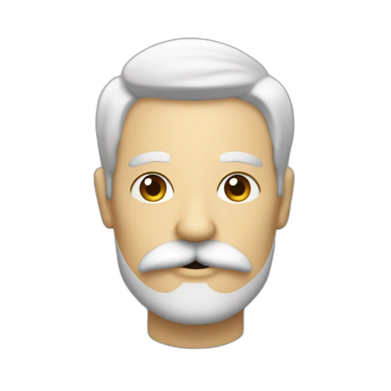Senderista con bigote emoji
