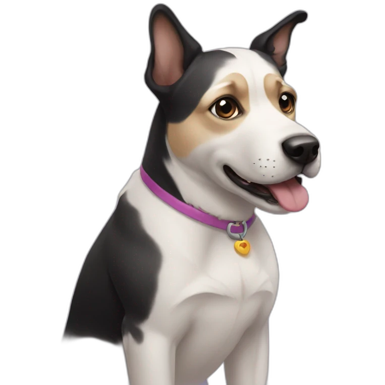 gay dog emoji