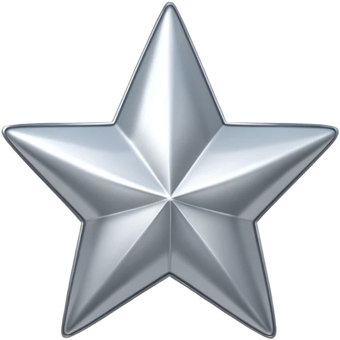 Metallic star emoji