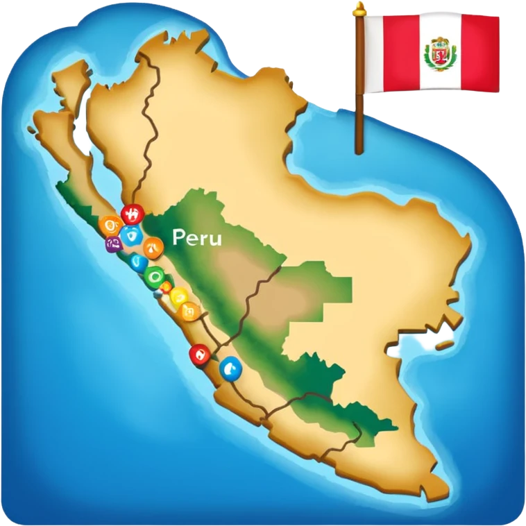 I want that you generate a correct Peru map emoji