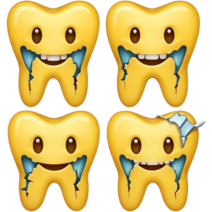 Teeth removed emoji