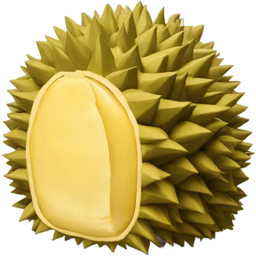 House made of durian flesh with durian skin outside emoji